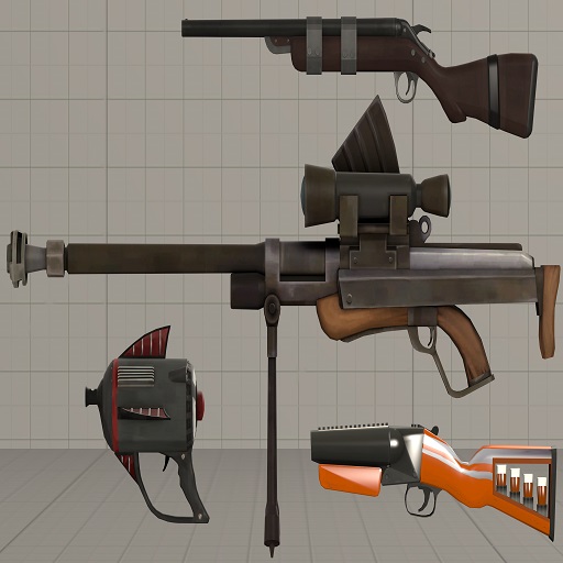 Team Fortress 2 Enhanced Small Weapons Pack #35 (Props)