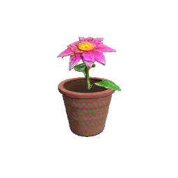 Flower with pot