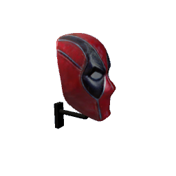 Deadpool mask with rack holder