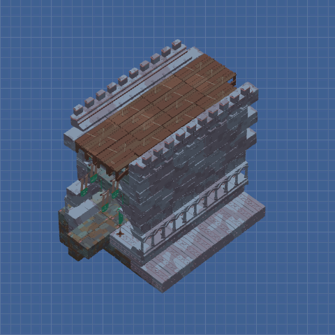 Mounted banner battlement