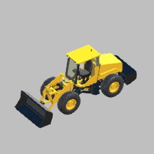 gas front bucket loader