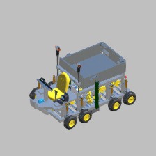 Mechanically-Driven Dump-Bed Skidsteer