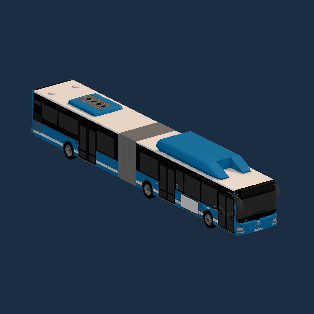 SL Stockholm Blue Suburban Biofuel bus