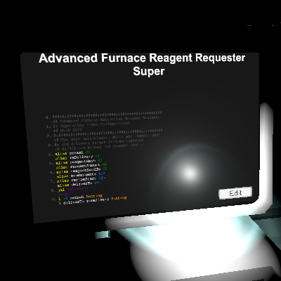 Advanced Furnace Reagent Requester Super