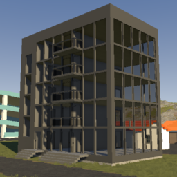 Office building with elevator preview