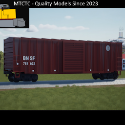 50 ft boxcar railcar BNSF Weathered