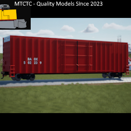 (1.3) 2000s 60ft Hi-Cube Boxcar - Undec Red