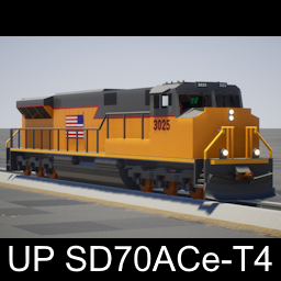 EMD T4-SD70ACE UP #3025