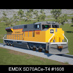 EMD T4-SD70ACE EMDX 1 #1608