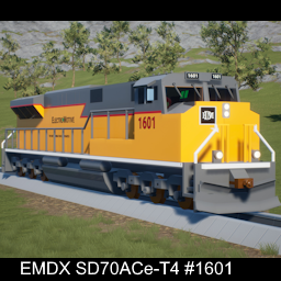 EMD T4-SD70ACE EMDX 1