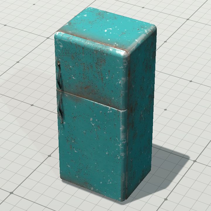 rusty fridge