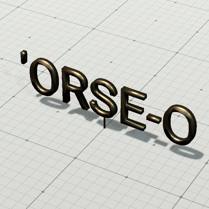 Orse-o sign with spike