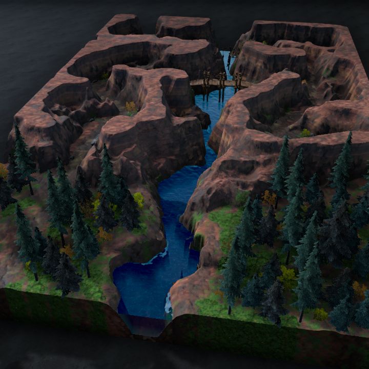 Random Battlemap - Mountain River