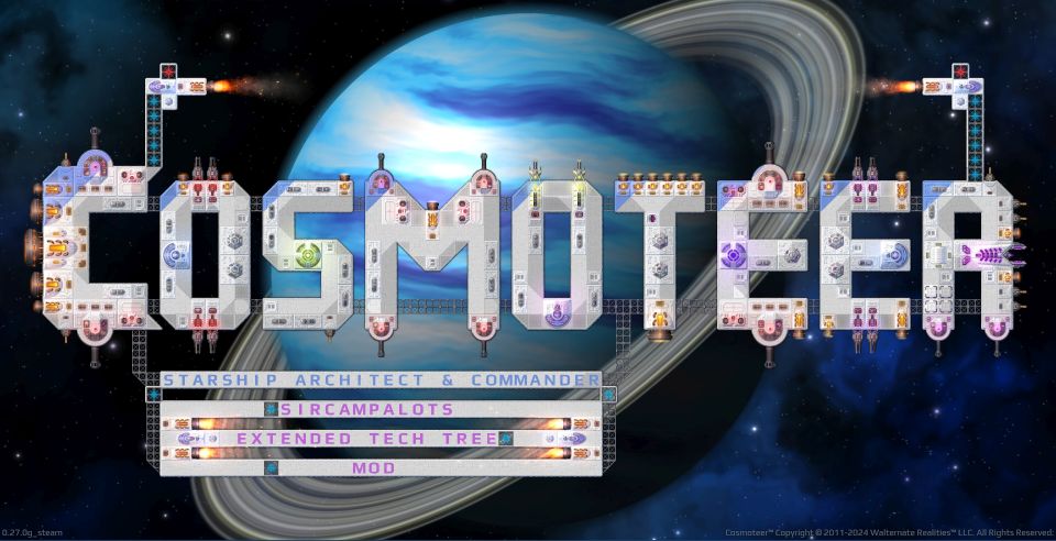 Extended Tech Tree Mod menu logo ship.