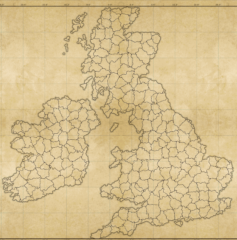 英伦三岛底图
