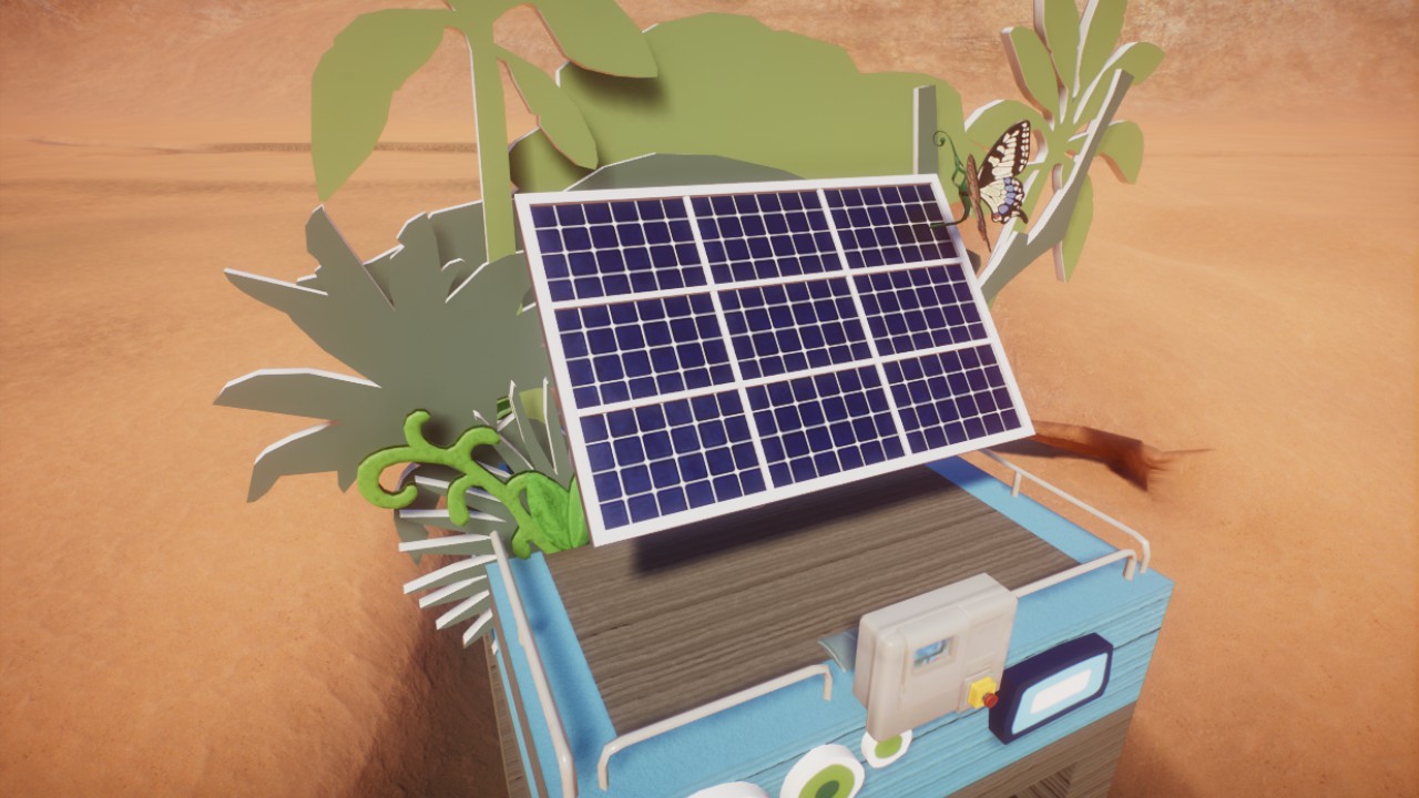 Art College Solar Panel Display