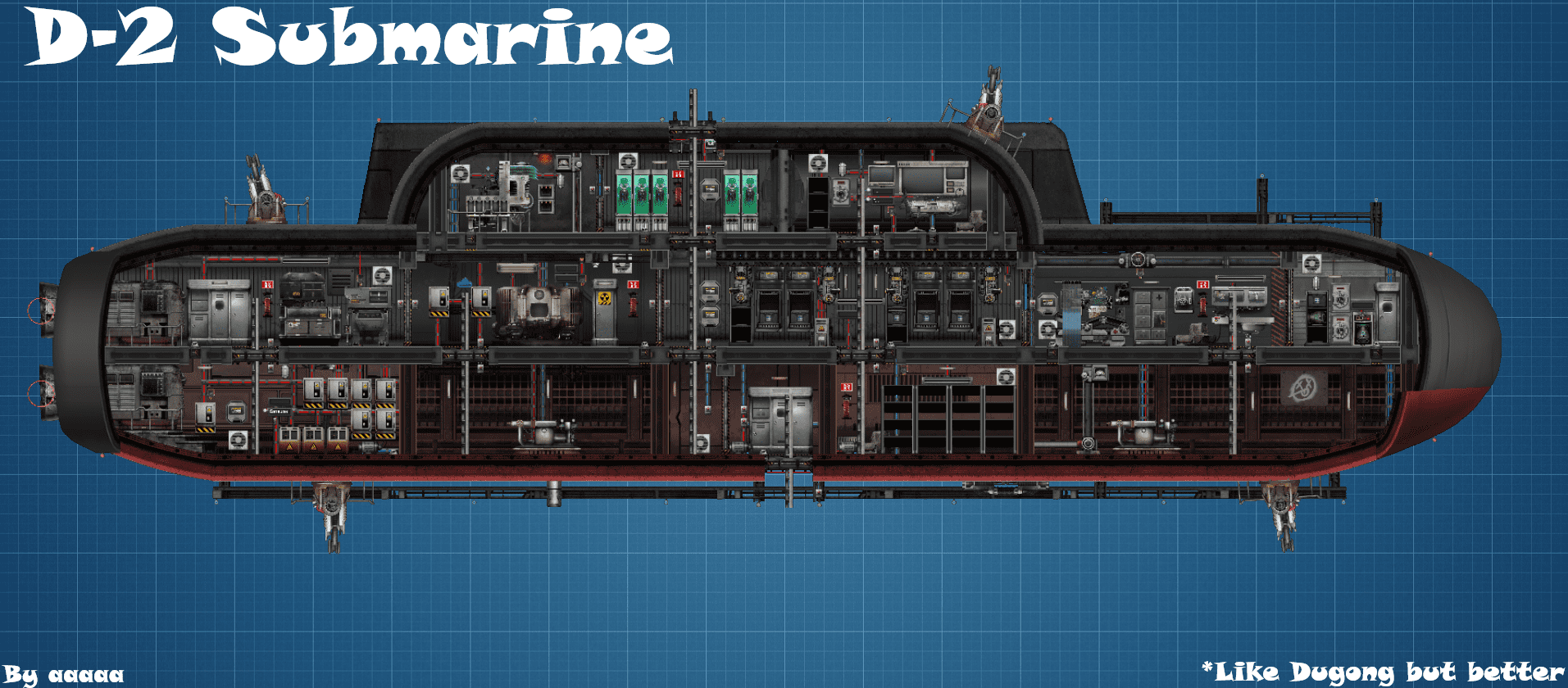 D-2 Submarine – Barotrauma Mod