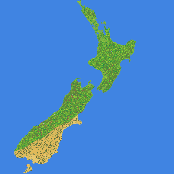 Map of New Zealand