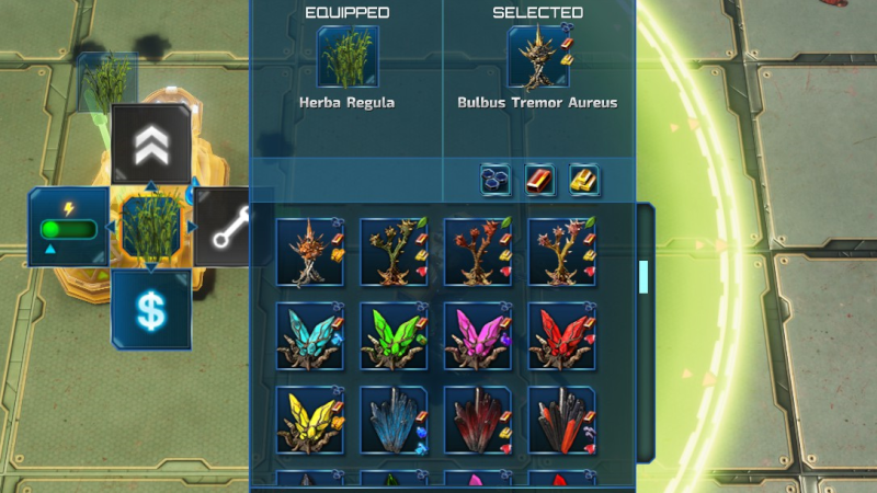 Cultivator Plants Icons with Resources