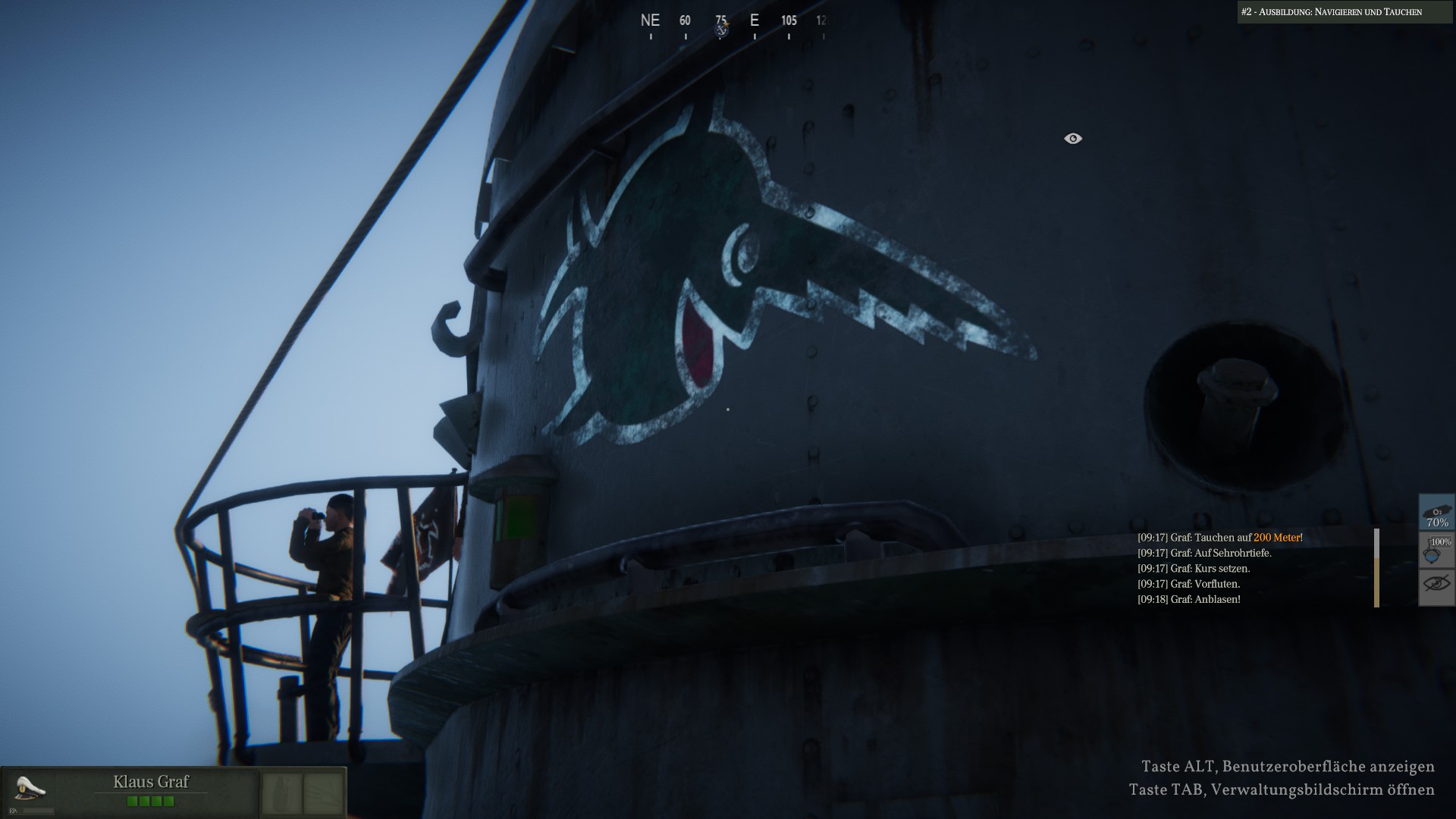 German Submarine U-96 Icon flag