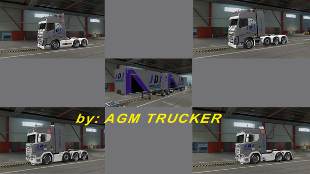 SKIN TRUCK VOLVO FH SCANIA R REBOQUE (JDJ TRANSPORTE E LOGISTICA) (JUNIODJGAMES E CIA) - CANAL AGM TRUCKER