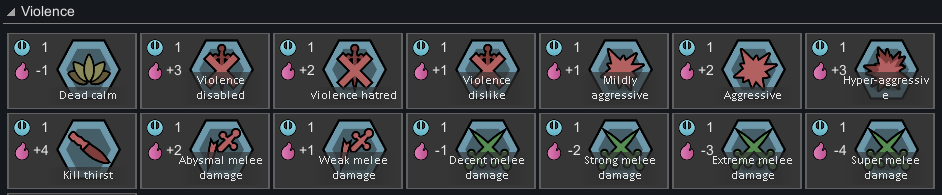 More Violence Genes mod preview for RimWorld