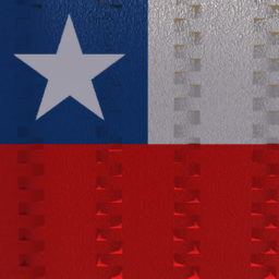 Flag of Chile "La Estrella Solitaria"