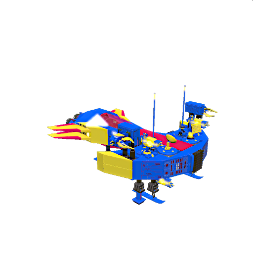 Crescent Moon Sci-fi Spacefighter