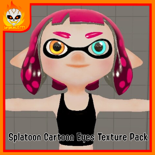 Splatoon Cartoon Eyes Texture Pack