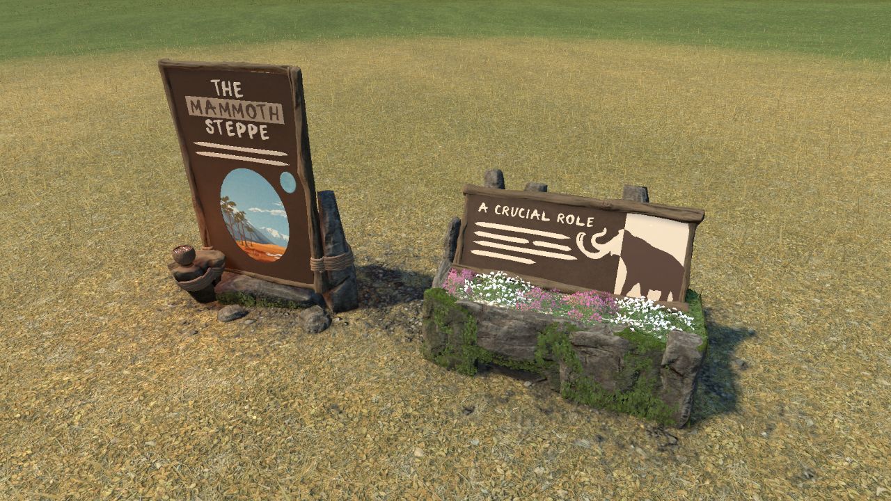 Mammoth Steppe Info Signs