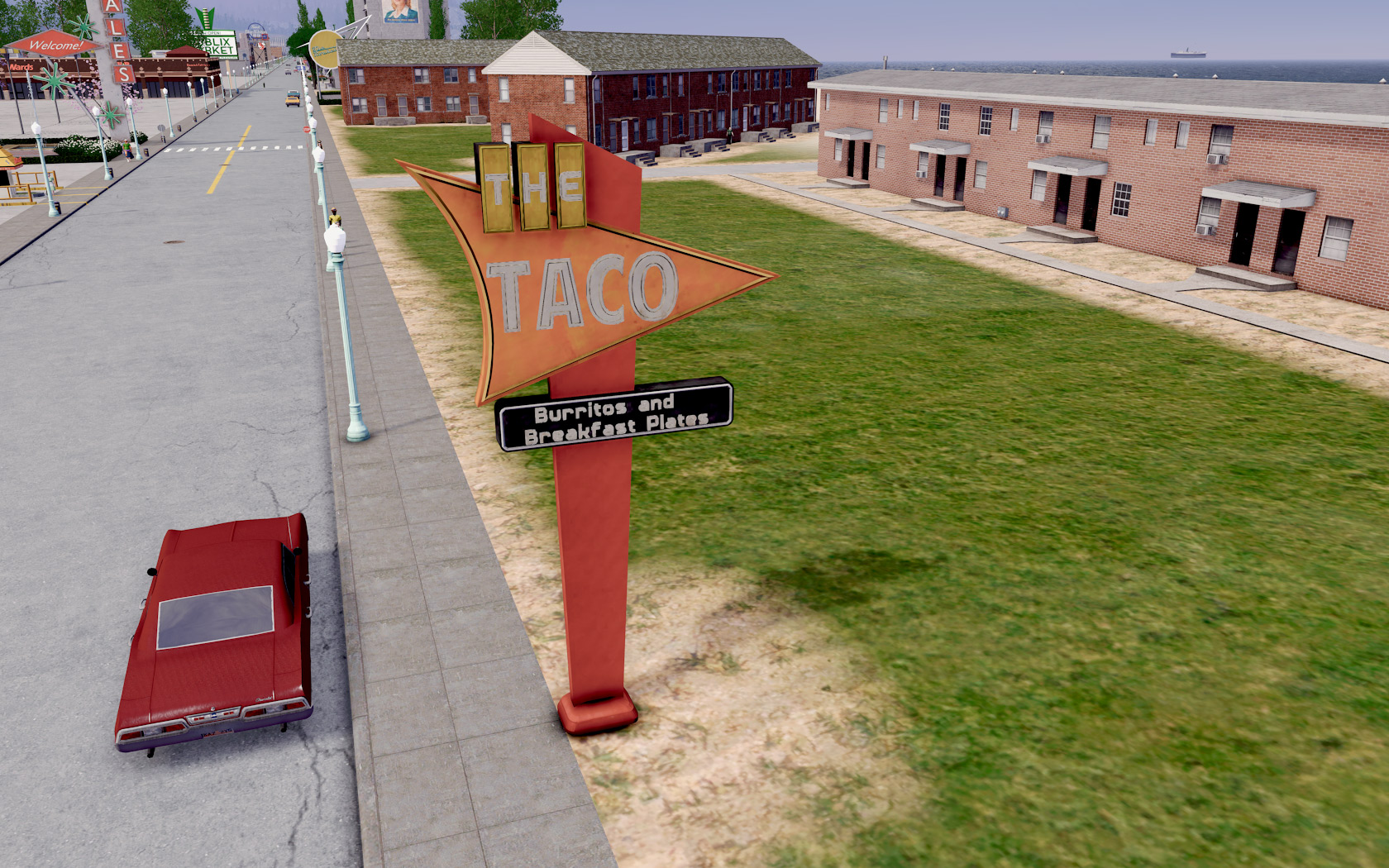 The Taco sign