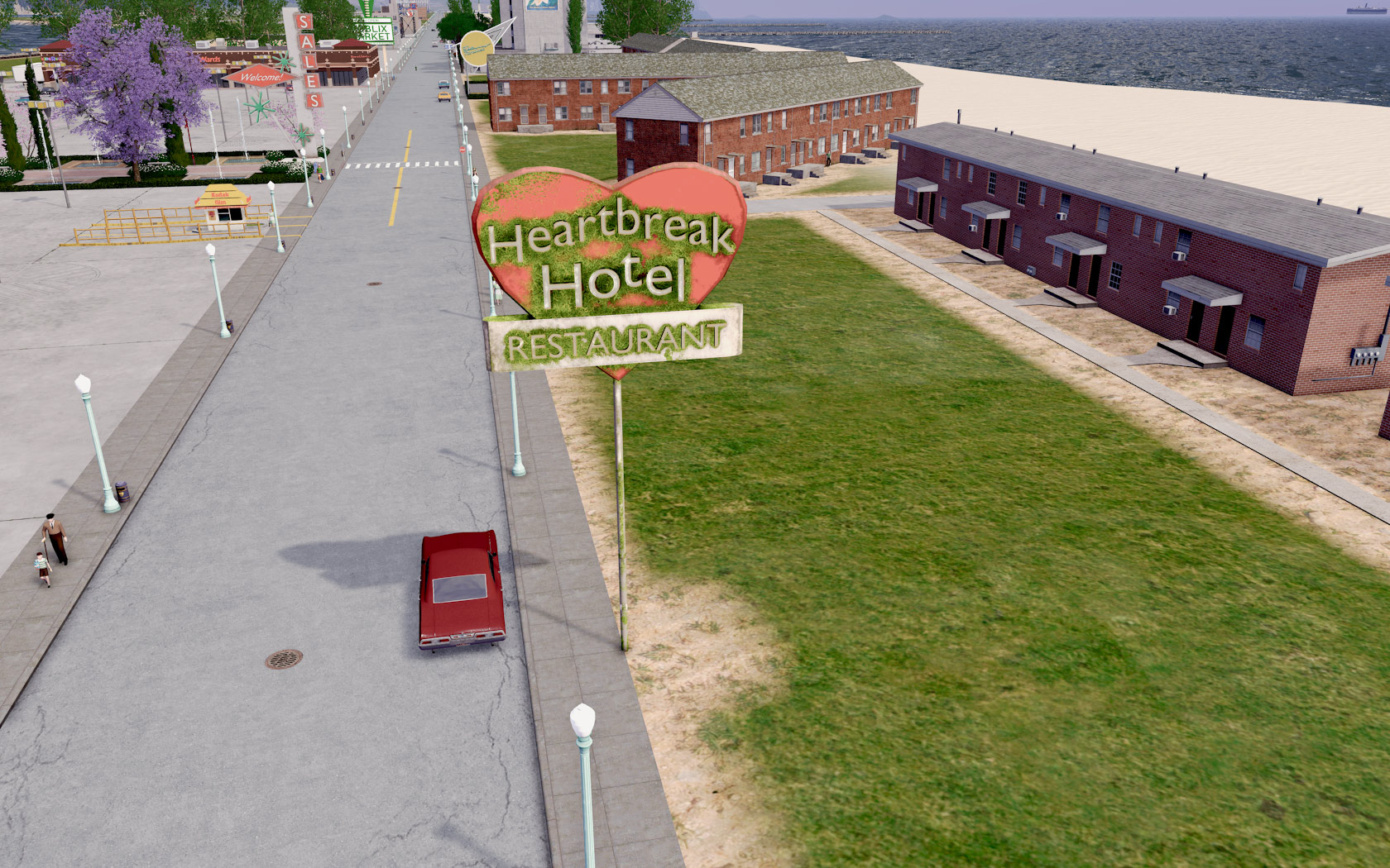 Heartbreak Hotel sign