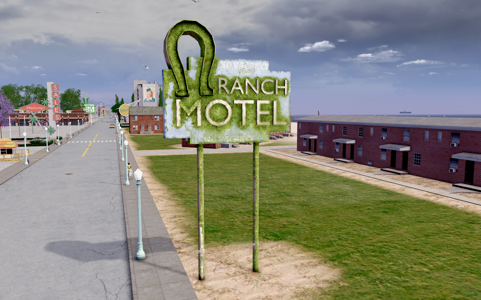 Ranch Motel sign