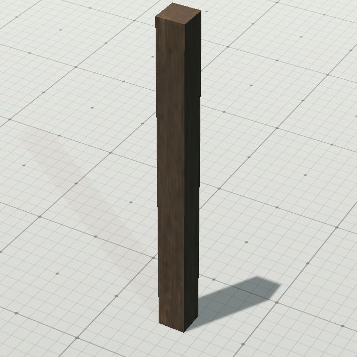 Wooden Pillar Large