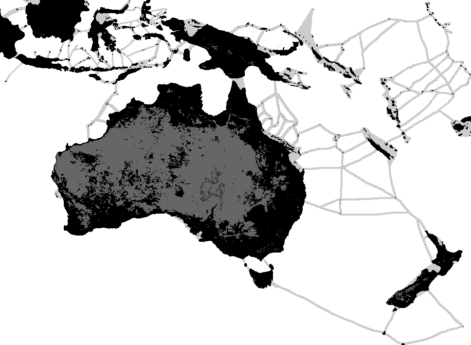 Topographic Oceania