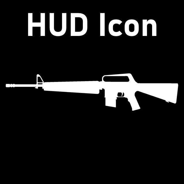 Fallout: New Vegas - Service Rifle HUD Icon (Desert Rifle)
