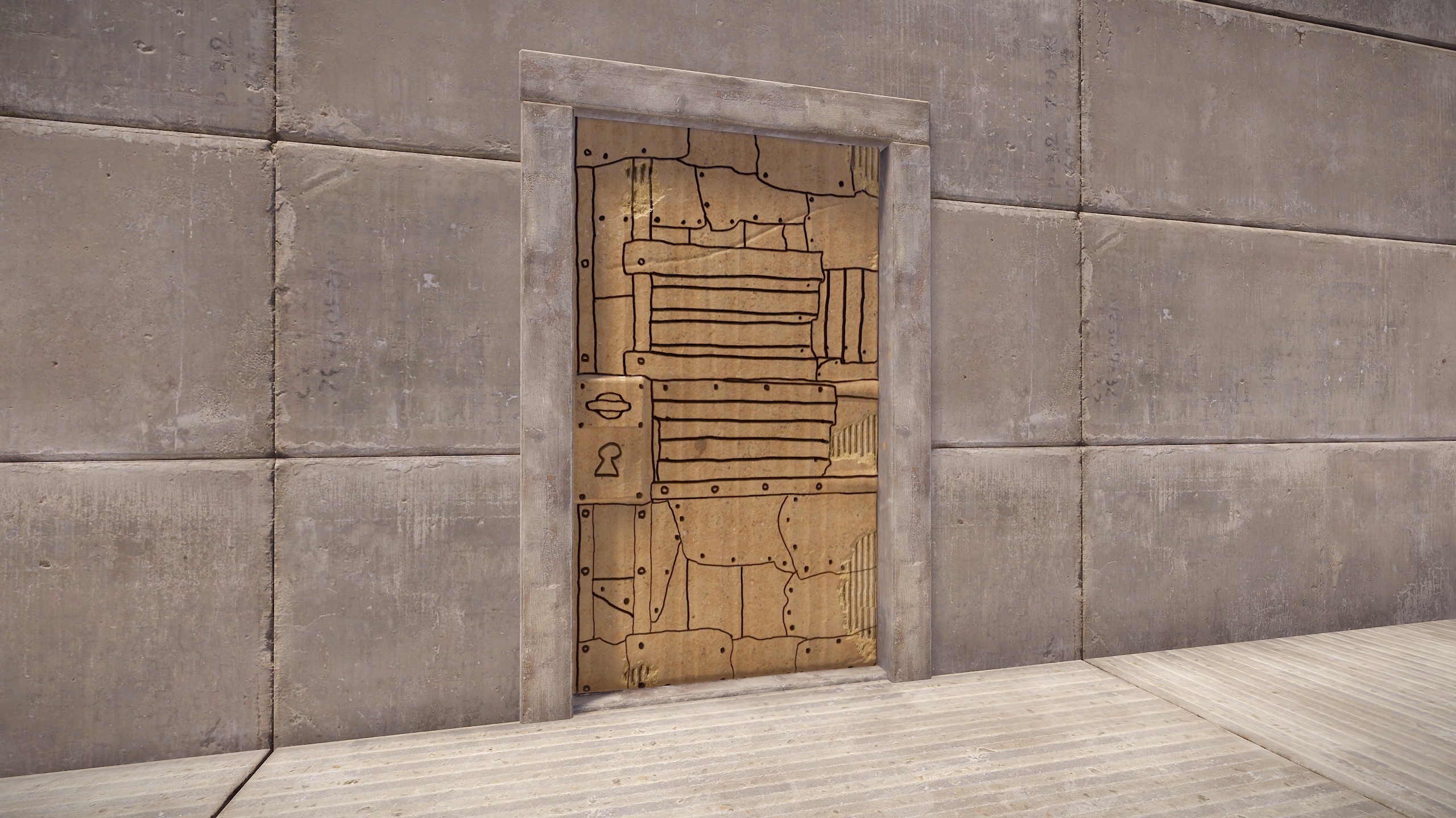 Cardboard Sheet Metal Door