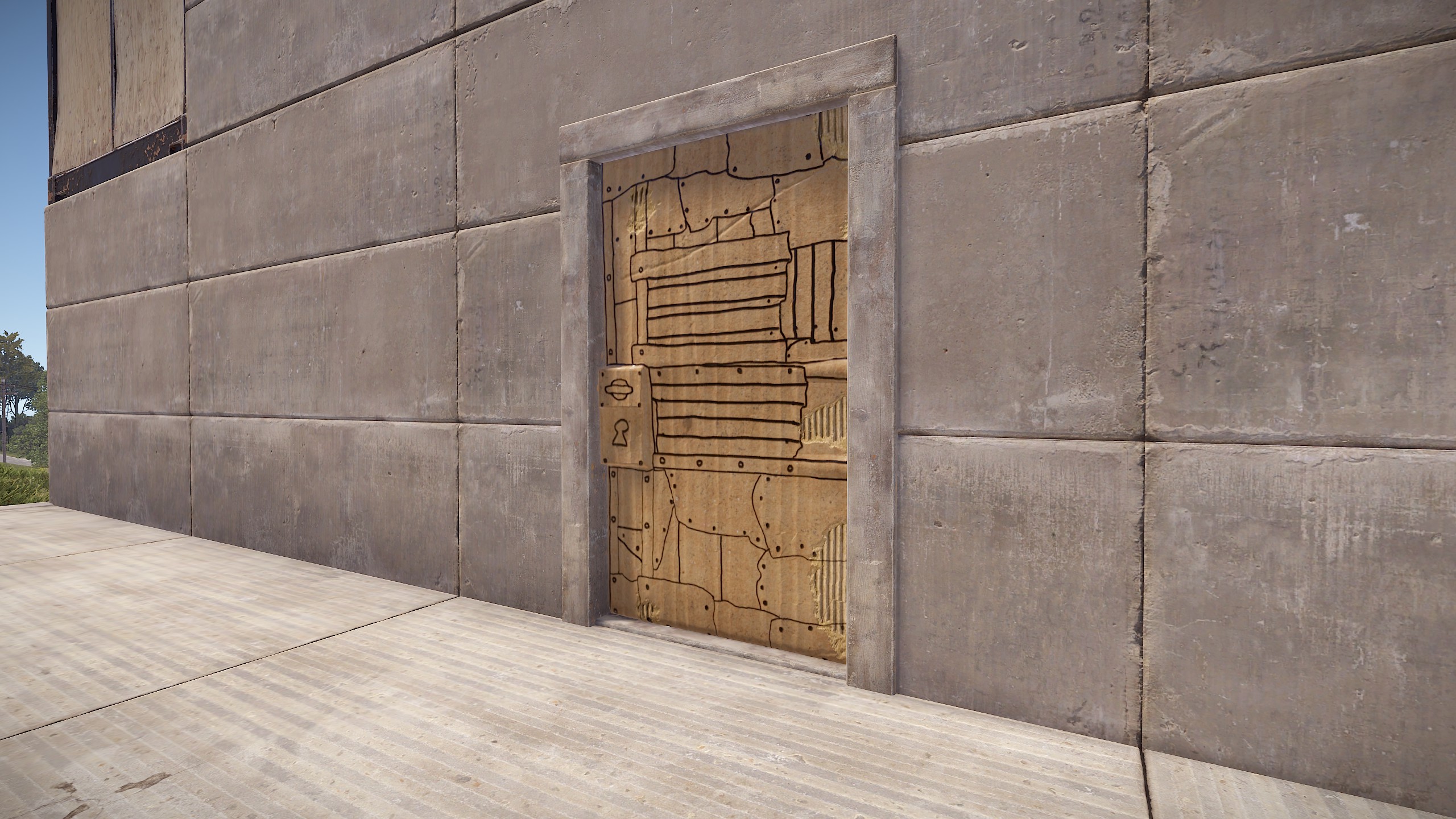 Cardboard Sheet Metal Door