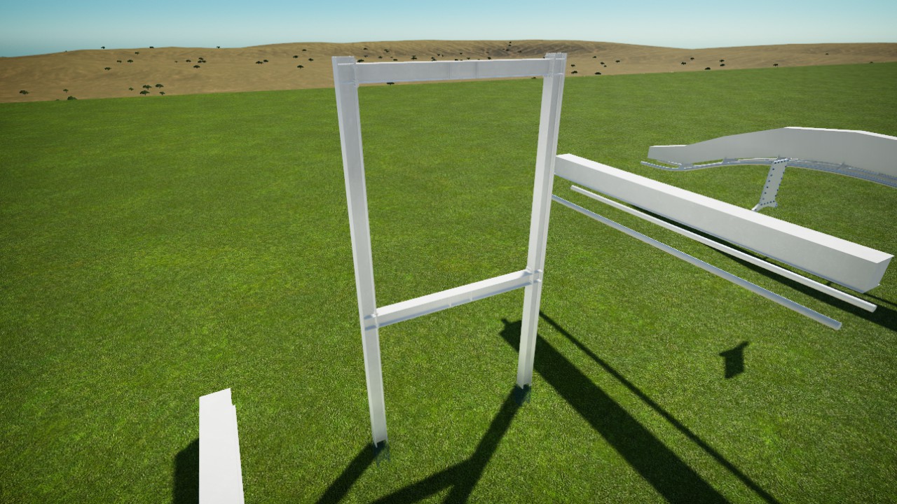 B&M Invert I-Beam Support