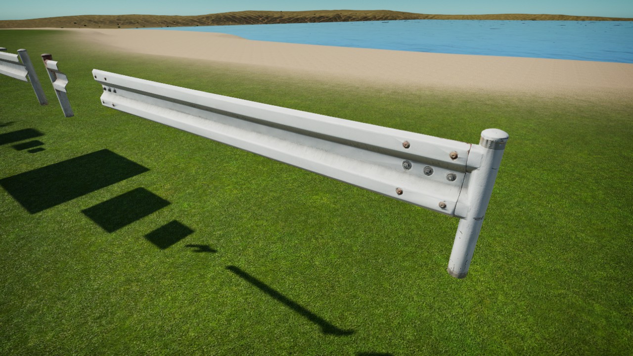 Clutterz - Metal Guard Rail End Long V1