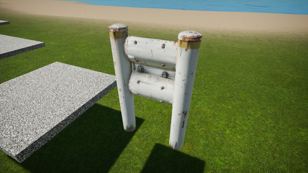 Clutterz - Metal Guard Rail Middle Short V1