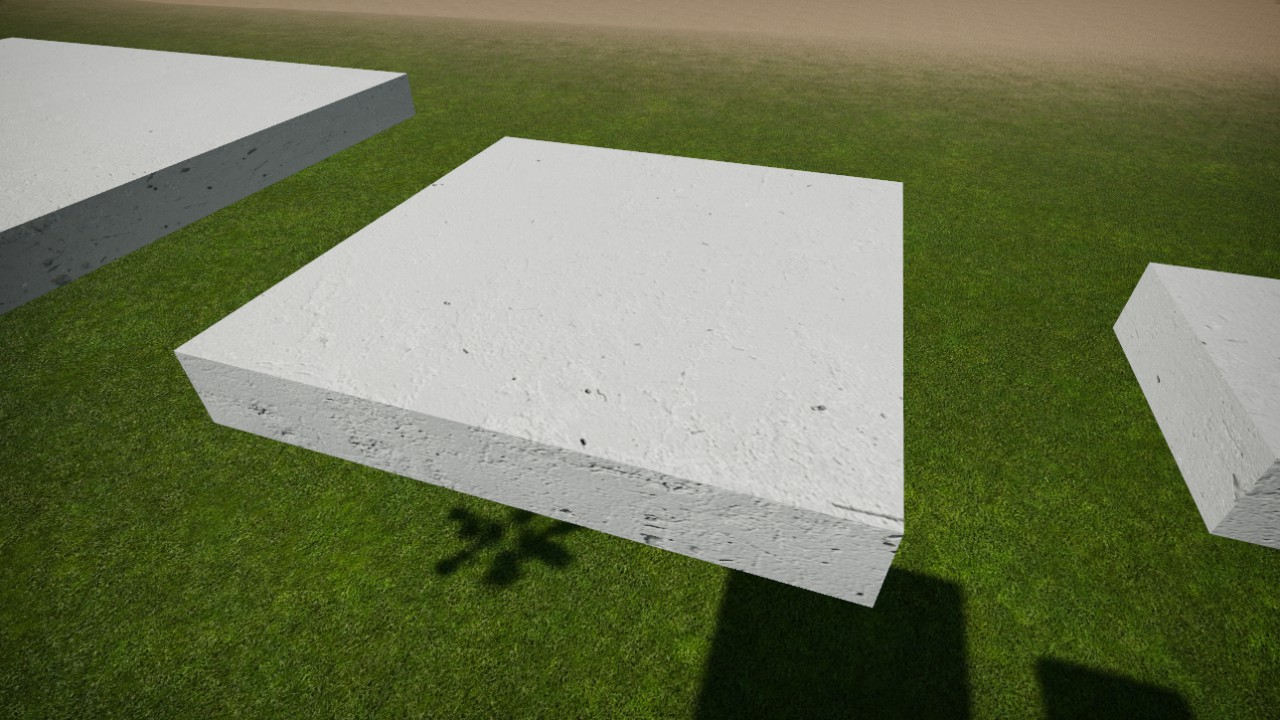 Rough Concrete Wall 1m