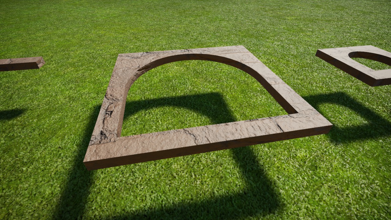 Stone Fortress Round Window Large