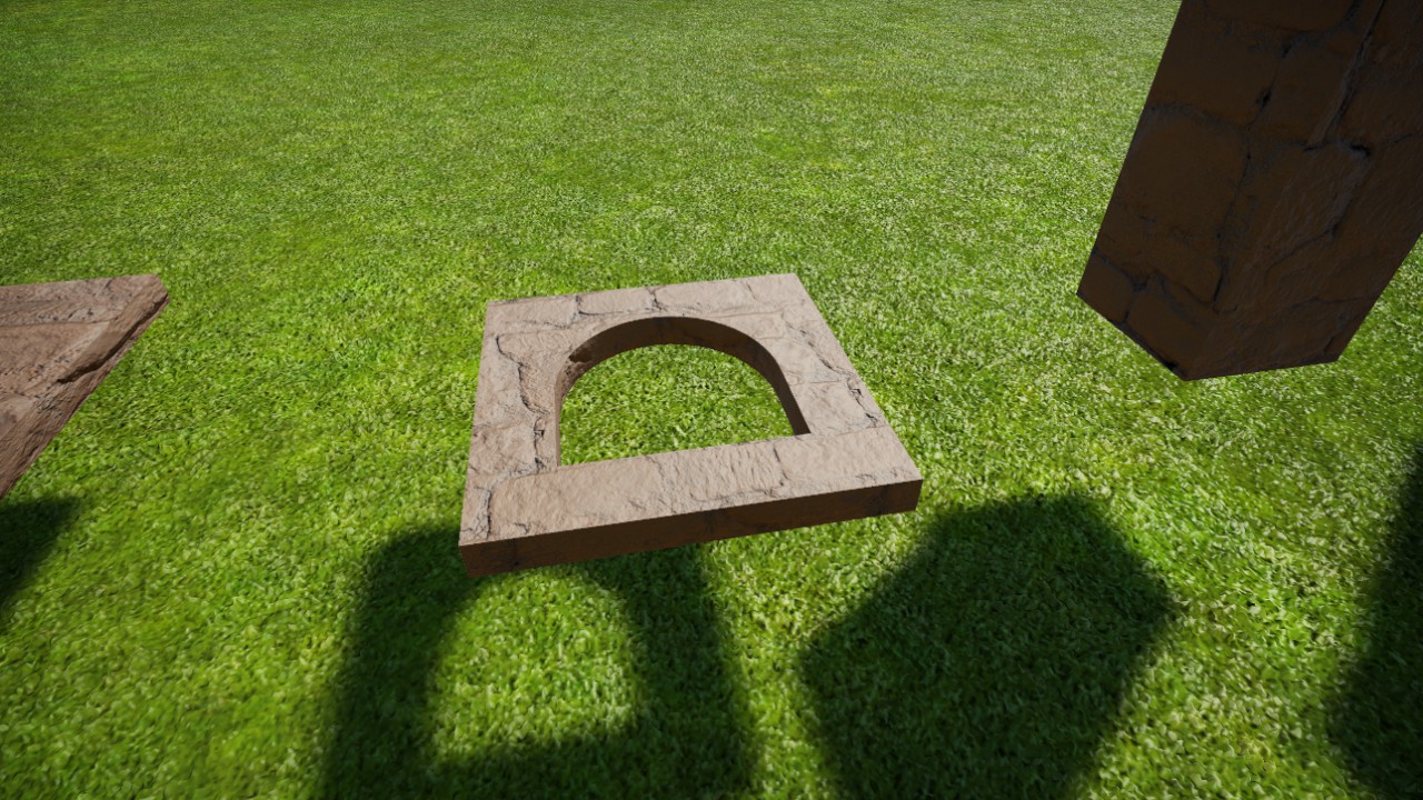 Stone Fortress Round Window Small