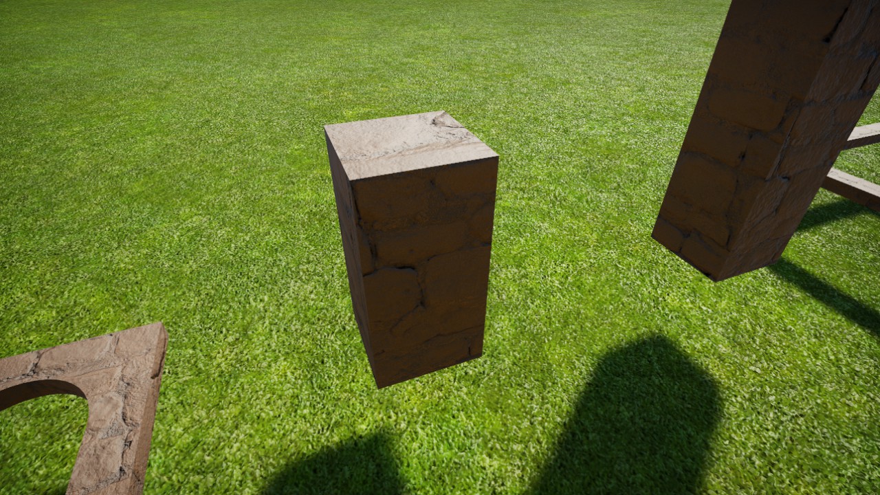 Stone Fortress Square Pillar 1m