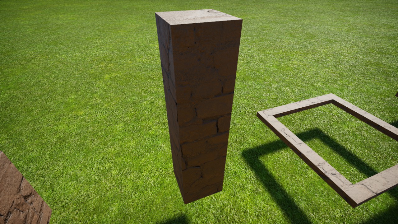 Stone Fortress Square Pillar 2m
