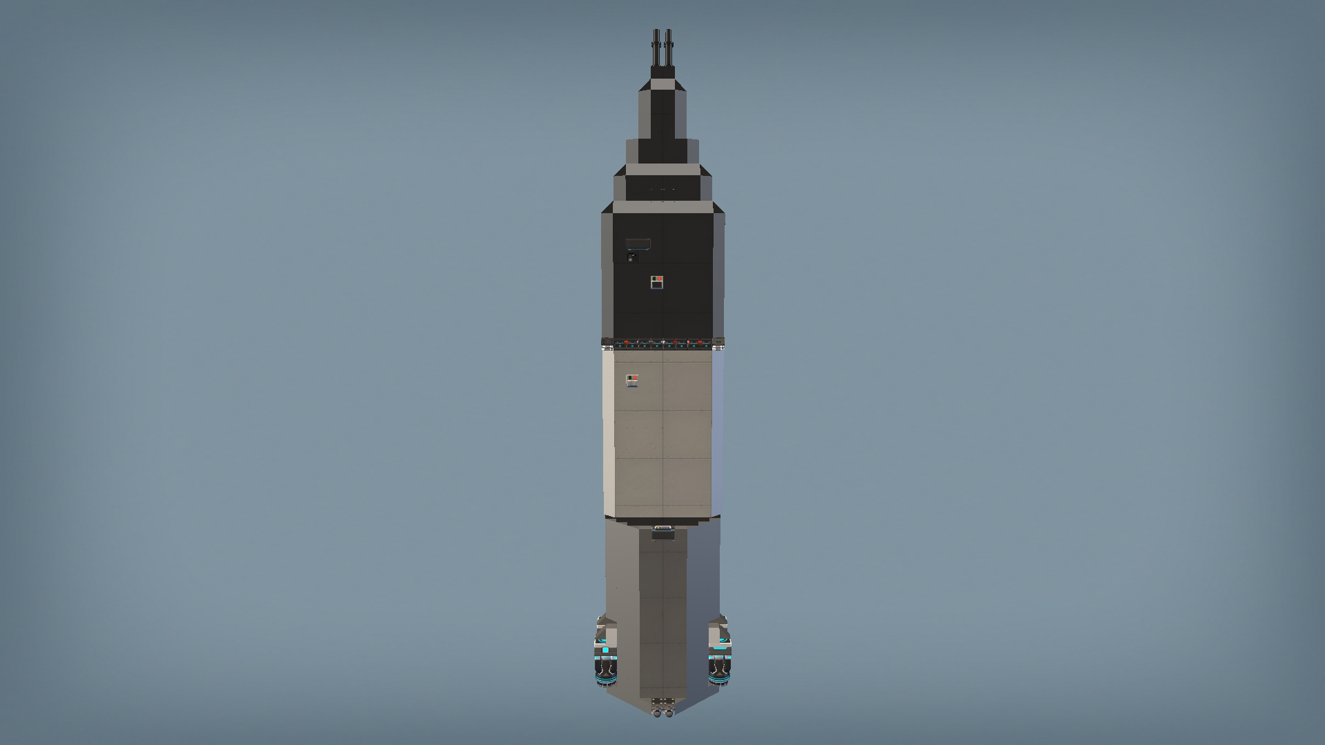 Space-X Rocket (Painted) No mods Spaceshuttle Ship