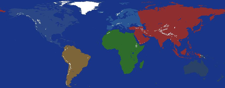 World Map with Continents