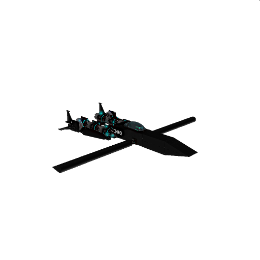 Swept Wing Thrust Vectoring Plane