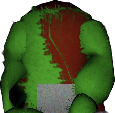 Dipsy [Chainsaw] (Slendytubbies) InfectionHUD Portrait - Nick
